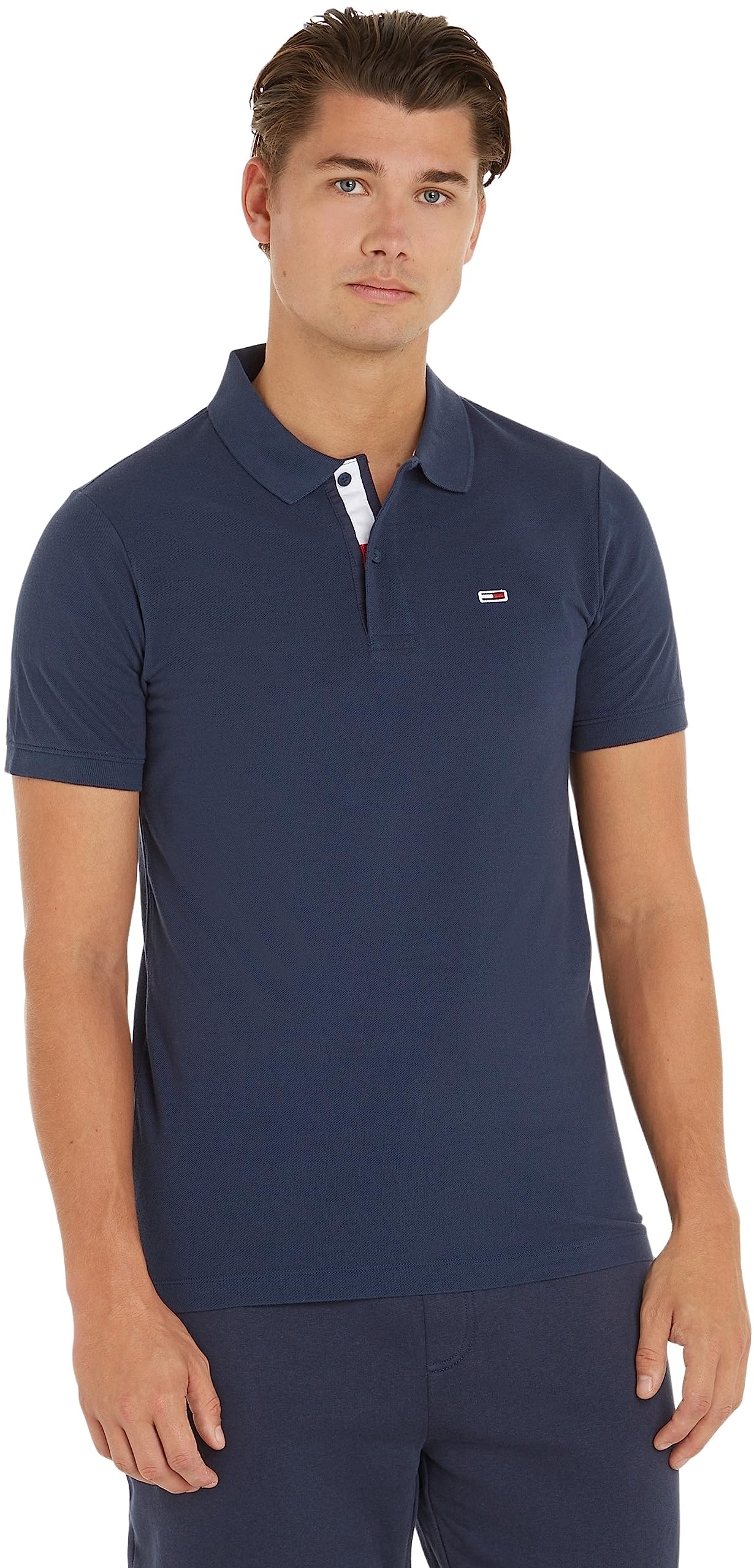 Tommy Jeans Men's Slim Fit Short Sleeve Polo Shirt