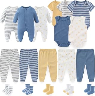 BIGBIGKISS Baby Boy Girl Clothes 18 Piece Layette Gift Set and Accessories