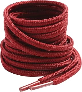 VSUDO Round Shoe Laces, Diameter 4 mm for Work Shoes, Shoelaces for Hiking/Safety/Trekking Shoes for Women or Men