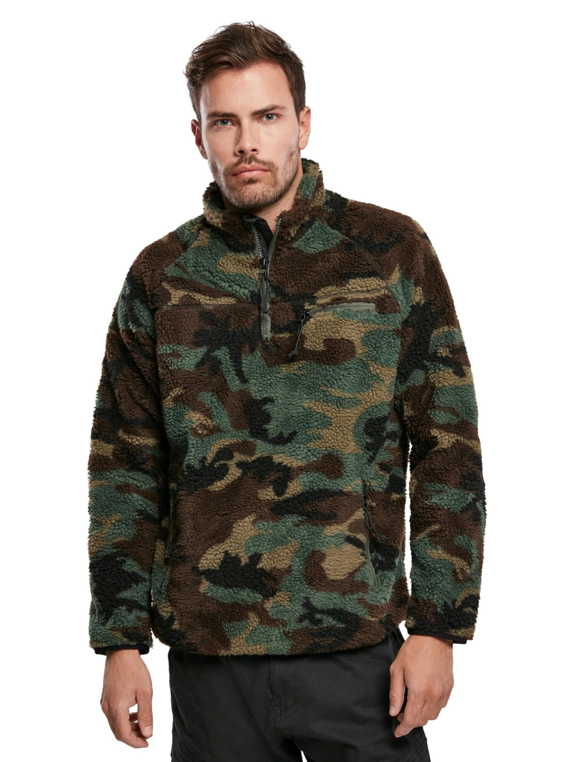 Brandit Men's Teddyfleece Troyer Pullover