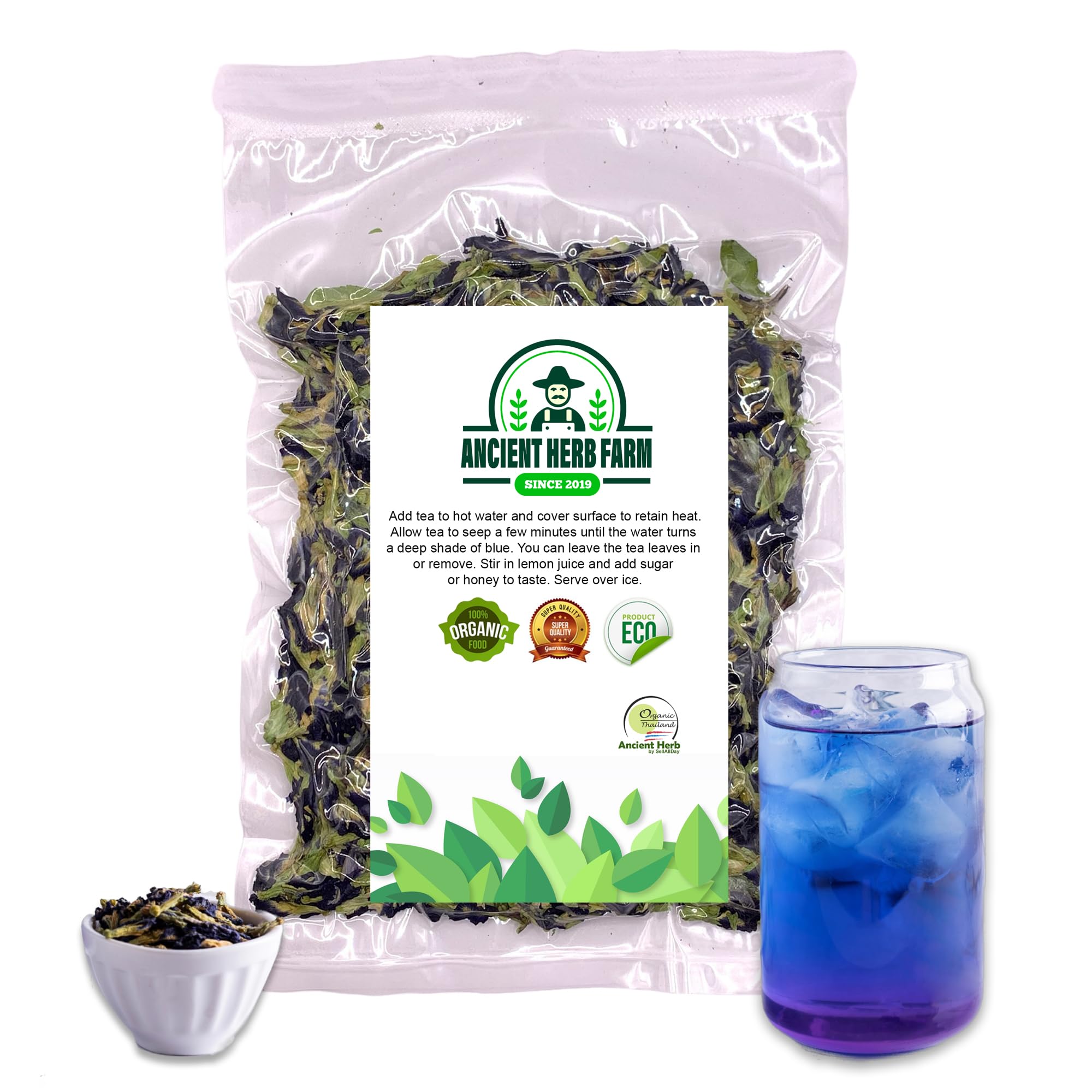 Dried Butterfly Pea Flowers by SellAllDay (50 g)