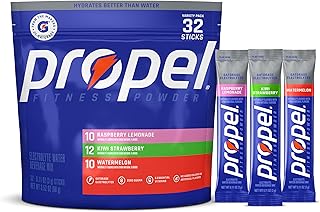 Propel Electrolyte Powder Drink Mix, 3 Flavor Variety Pack, (32 Servings) | Zero Sugar, Enhanced Water Beverage, Gatorade Electrolytes, Vitamins, No Added Colors, No Artificial Flavors, Hydration