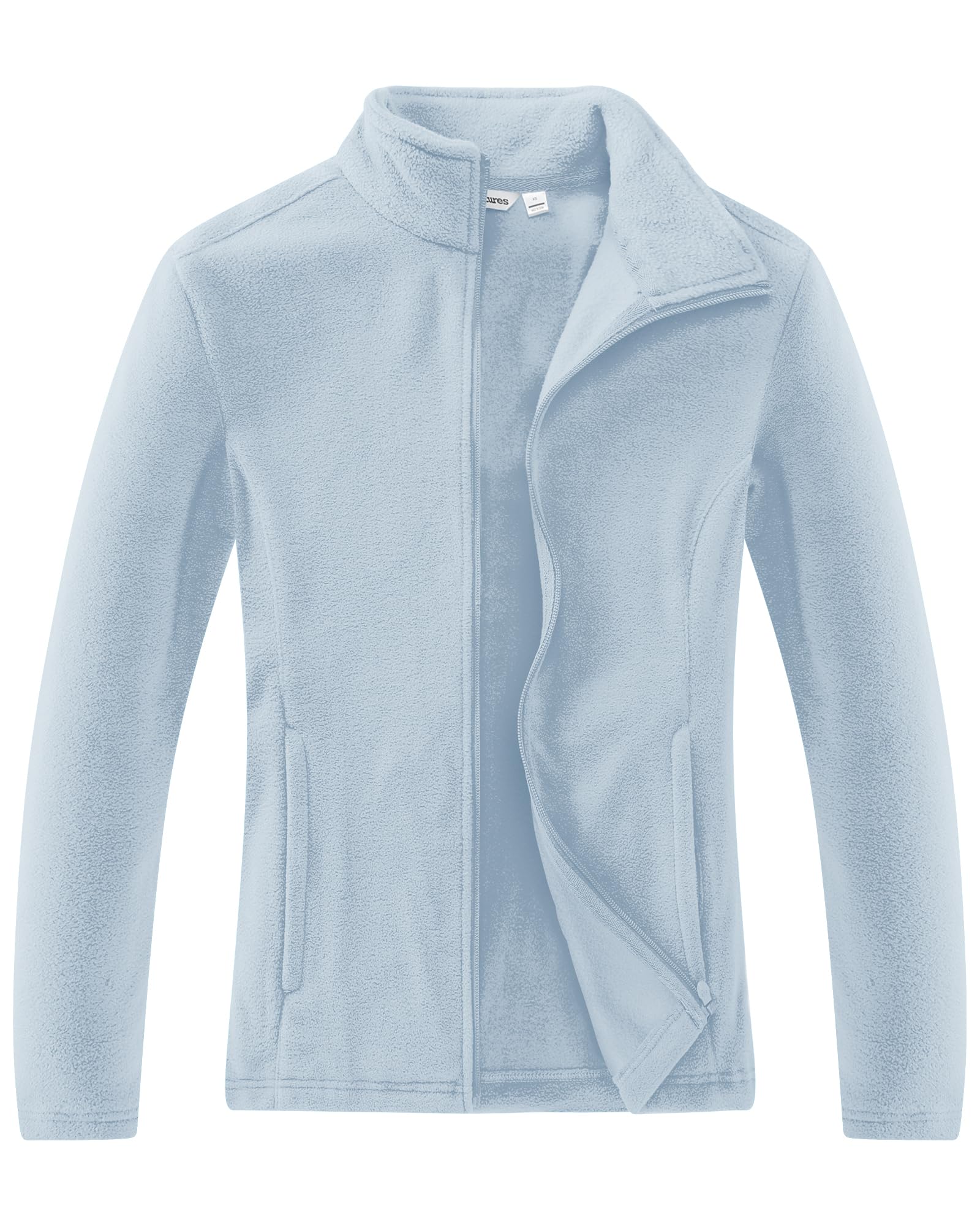 Outdoor Ventures Women's Lightweight Warm Zip Up Long-Sleeve Soft Polar Fleece J