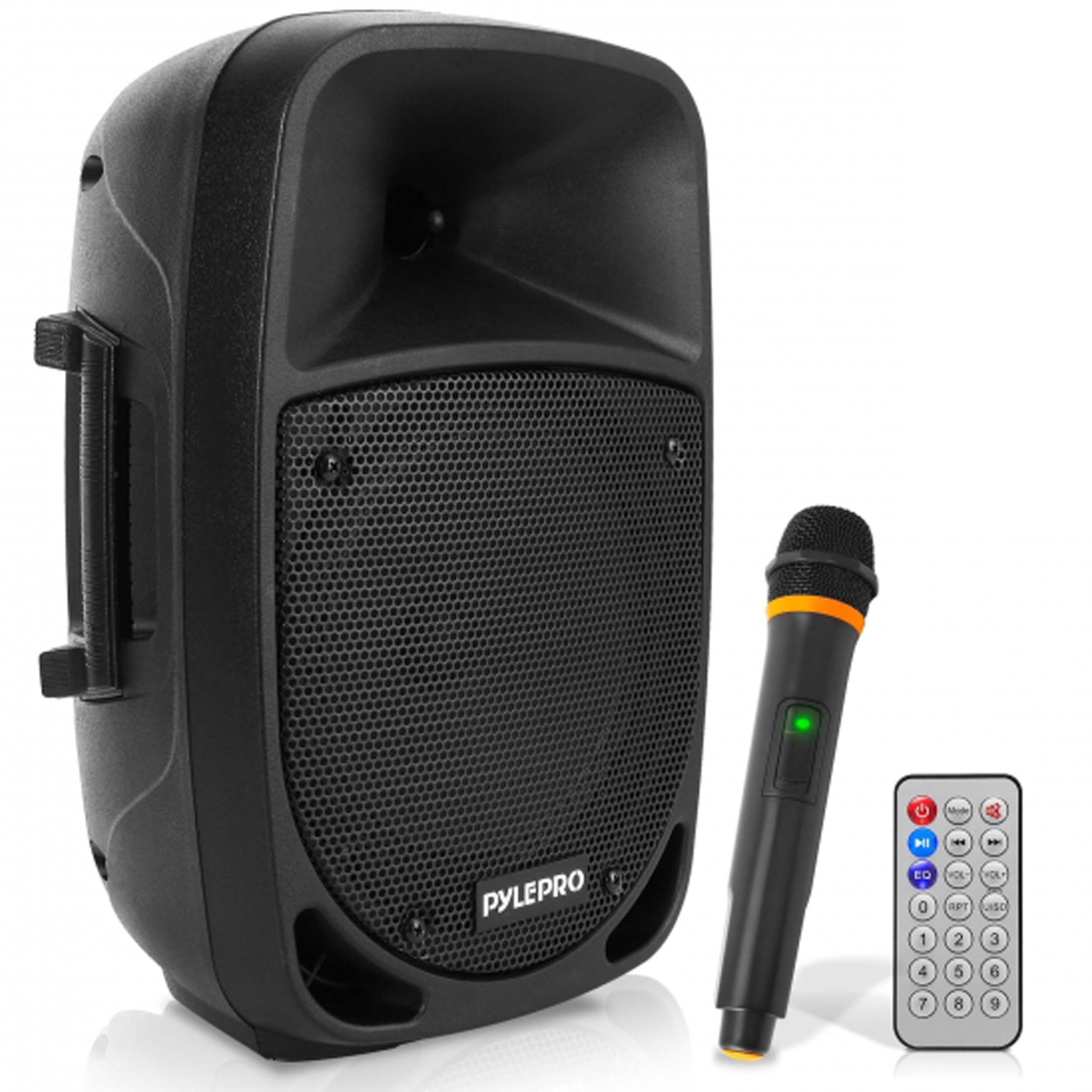 Pyle Portable 800W Karaoke PA System with Wireless Microphone, Bluetooth Streami