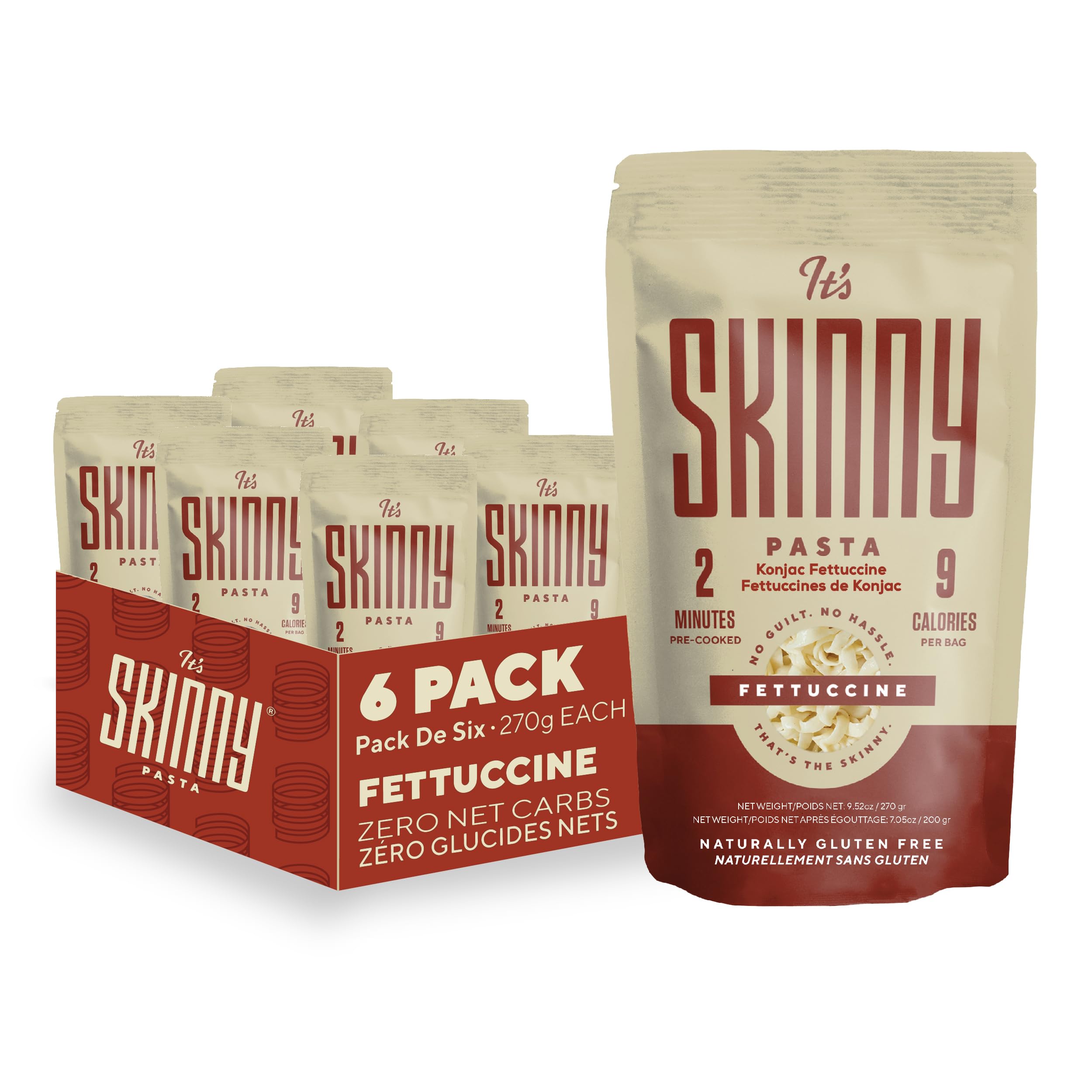 It’s Skinny Fettuccine — Healthy, Low Calorie, Low-Carb Konjac Pasta — Fully Coo