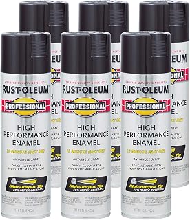 Rust-Oleum Professional High Performance Gloss Black Spray Paint | Rust Prevention, Corrosion Resistant Coating, Industrial Maintenance, Any Angle Spray, Metal Equipment Protection, 15 oz
