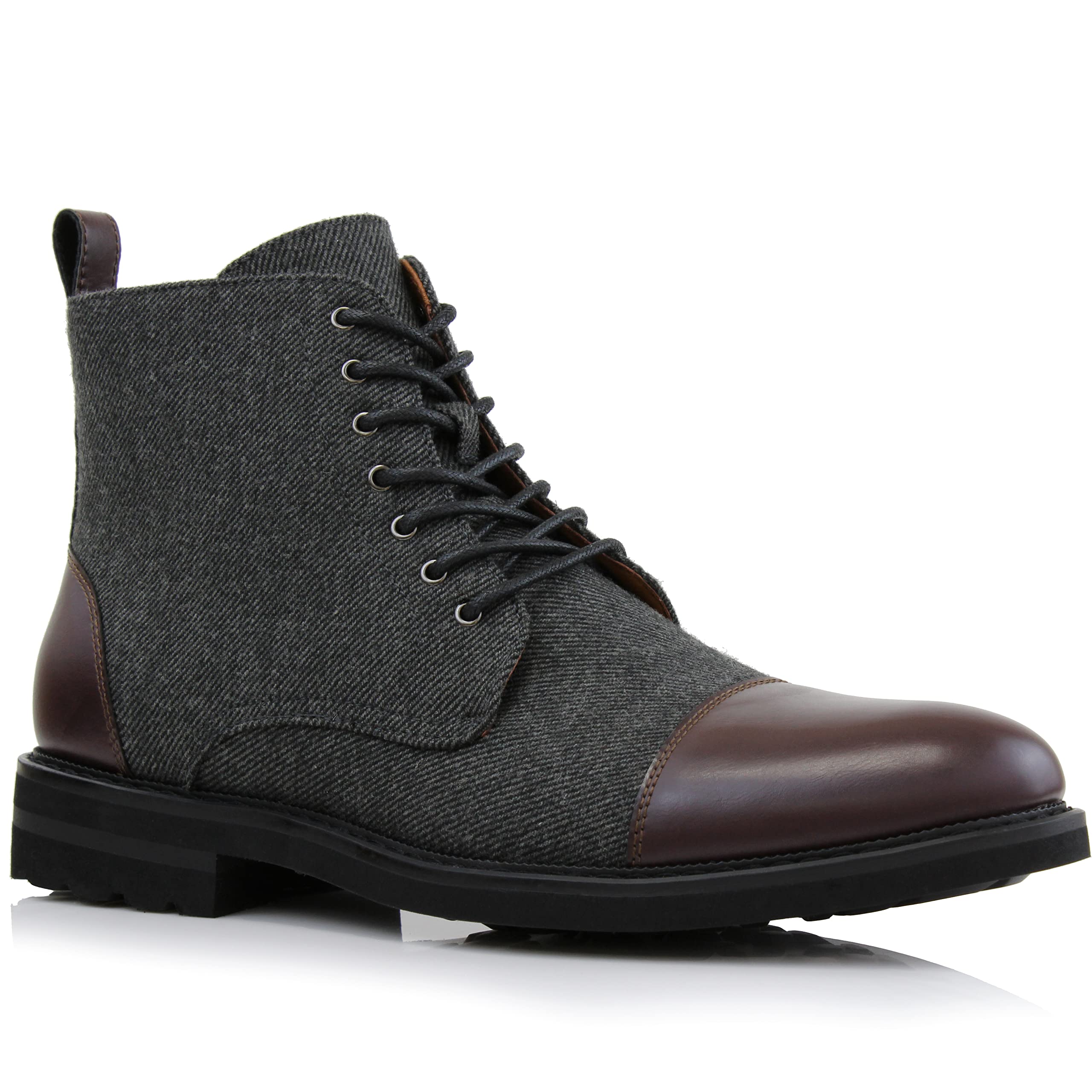 Men's Ankle Dress Boots | Lace-up Casual Fashion Boot Collection | Cap Toe & Pla