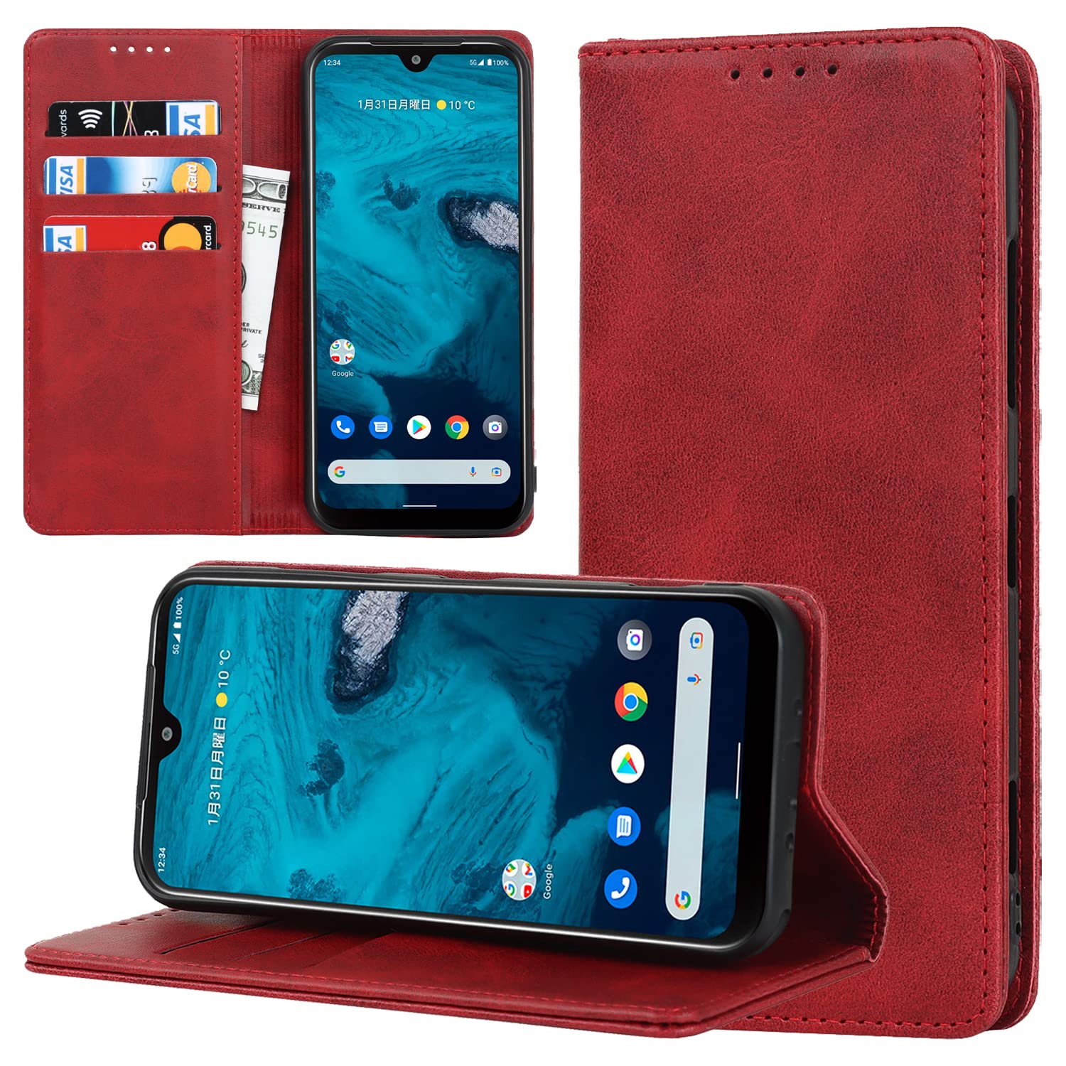 【Hamany】 Galaxy S10 Case, Notebook Style, Galaxy S10 Case, Abrasion-Resistant SC