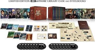 Harry Potter 8-Film Steelbook Library Case (Amazon Exclusive) (4K Ultra HD + Digital)