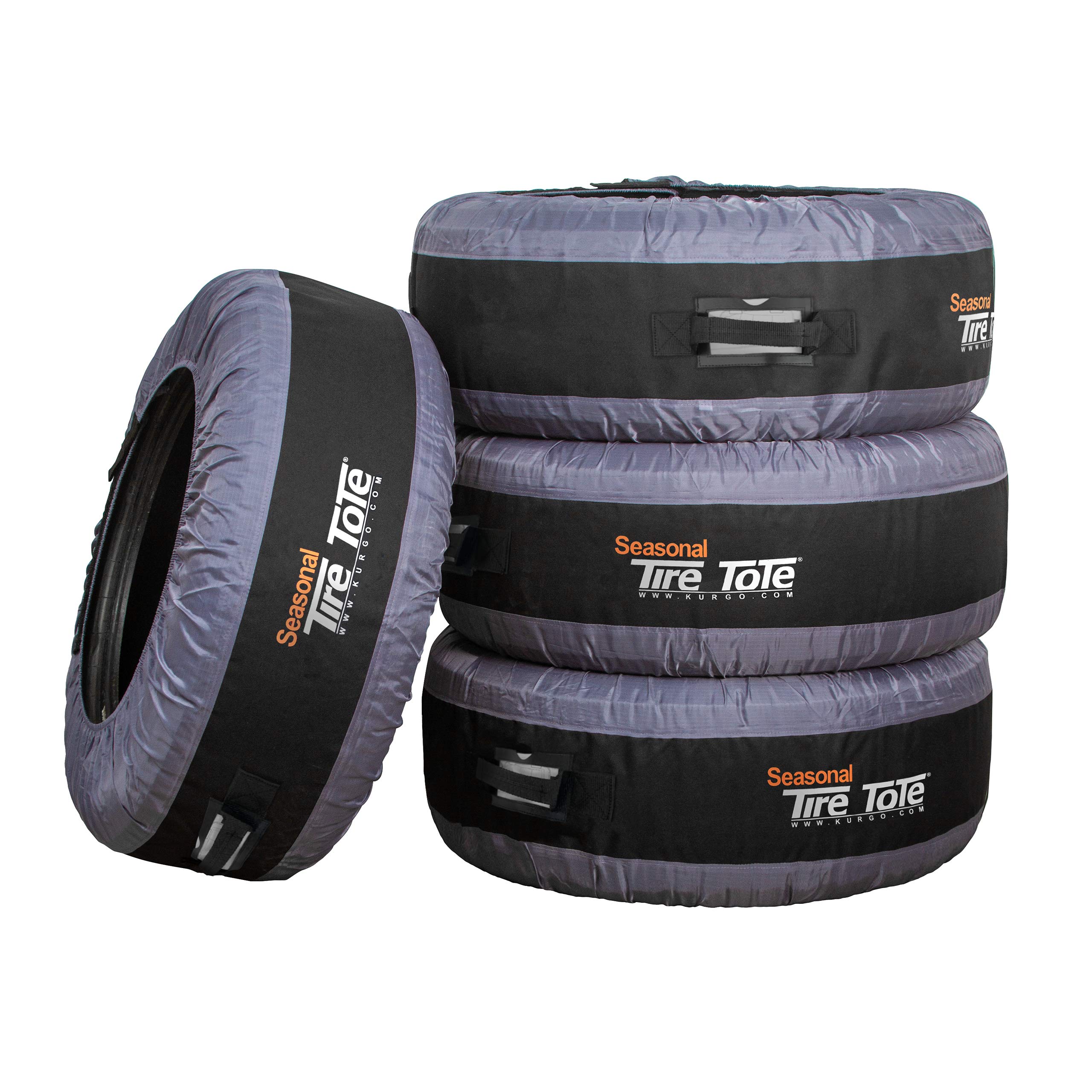 Kurgo Seasonal Tire Totes, Spare Tire Cover, Portable Wheel Bags, Winter Tire Co
