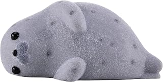QCROAD SQUISHY Handmade Taba Seal Squishy Stress Relief Toys - Ultra Soft Silicone Squeeze Toys for Kids & Adults, Reusable Non-Violent Squishy Toys for Stress Relief & Relaxation