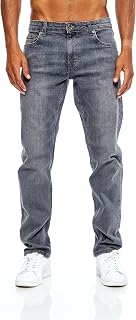 JEEL Men's Jeans - Regular Straight Cut - Stretch - Basic Washed Jeans