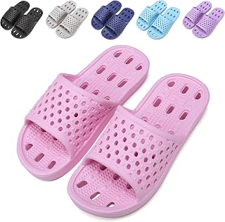 Bathing Shoes Women's Men's Slippers Summer Slide Mules Beach Bathroom Non-Slip Bath Slippers EU 36-46