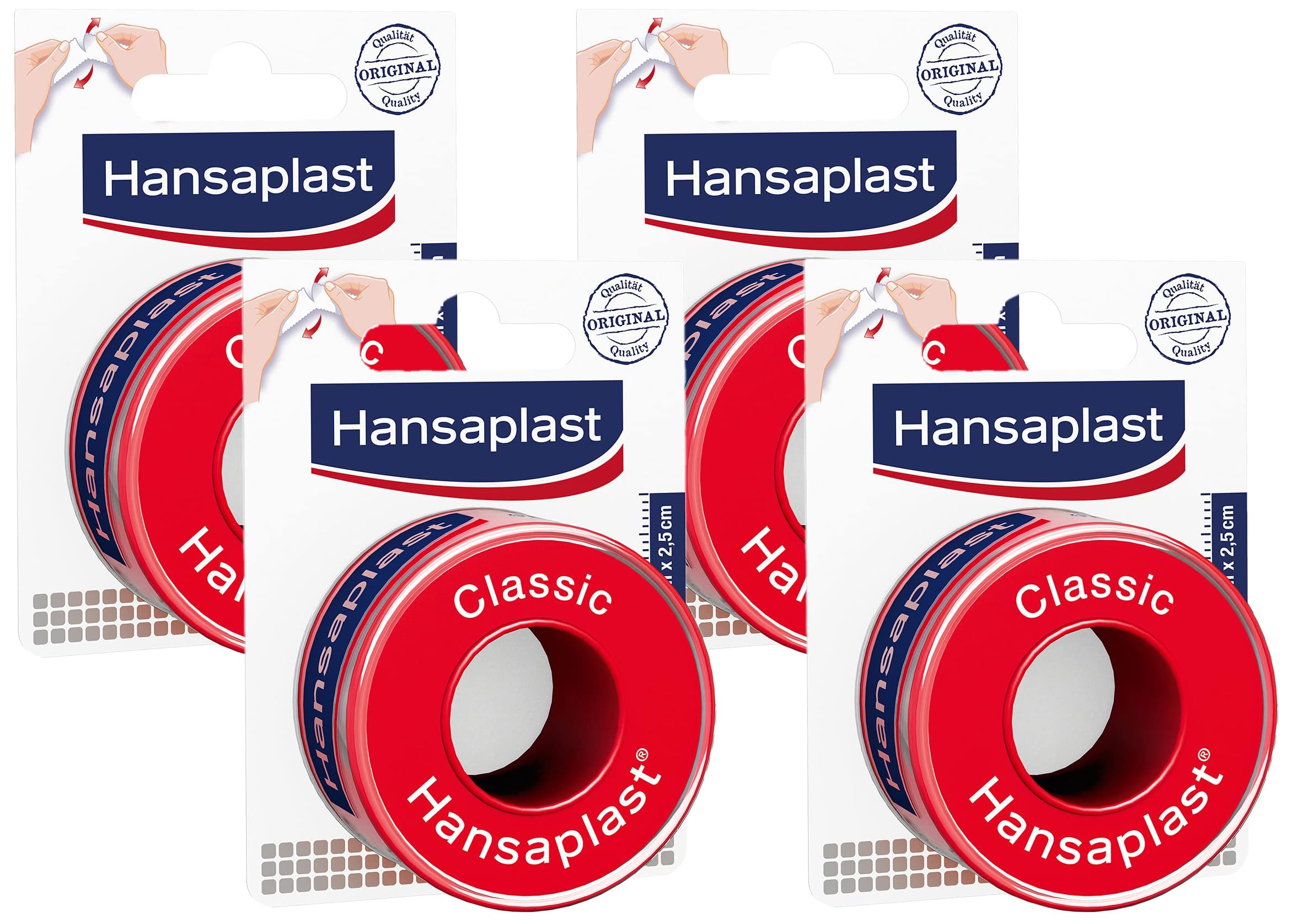Hansaplast CLASSIC Tape on Spool for Fixing Bandages and Tablets, Fabric, 1 Pack
