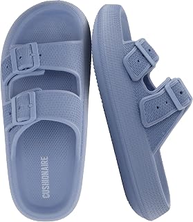 CUSHIONAIRE Women's Fame Cloud Recovery Slide with +Comfort