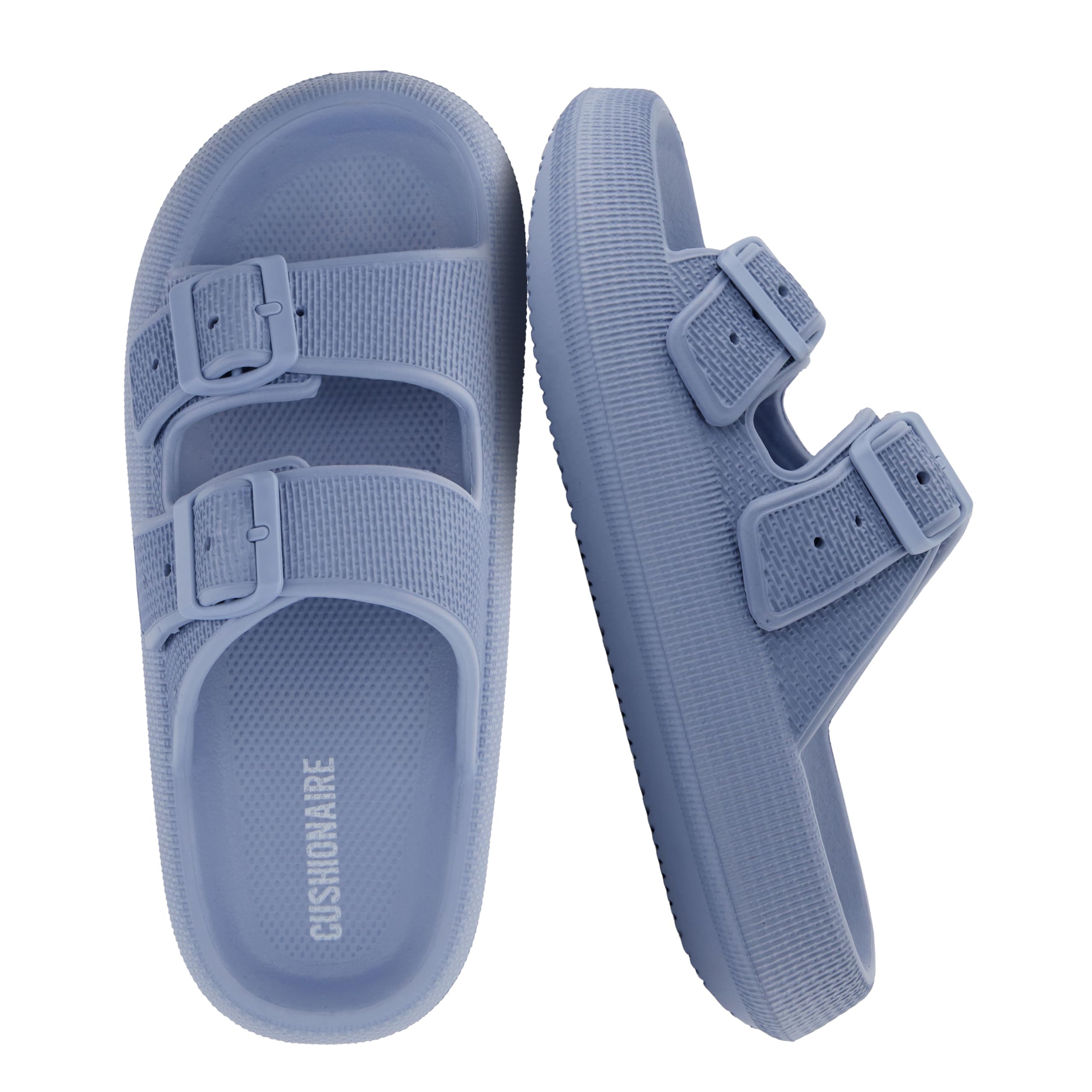 CUSHIONAIRE Women's Fame Cloud Recovery Slide with +Comfort