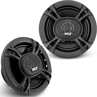 Pyle Car Stereo Speakers 300W 3-Way – 16.51 cm Triaxial Loudspeakers, Universal OEM Replacement for Vehicle Door/Side Panel, Pro Audio Sound, Black (Pair)