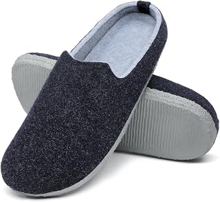 Mishansha Slippers Felt Comfort Slippers for Women Men Size 36-47