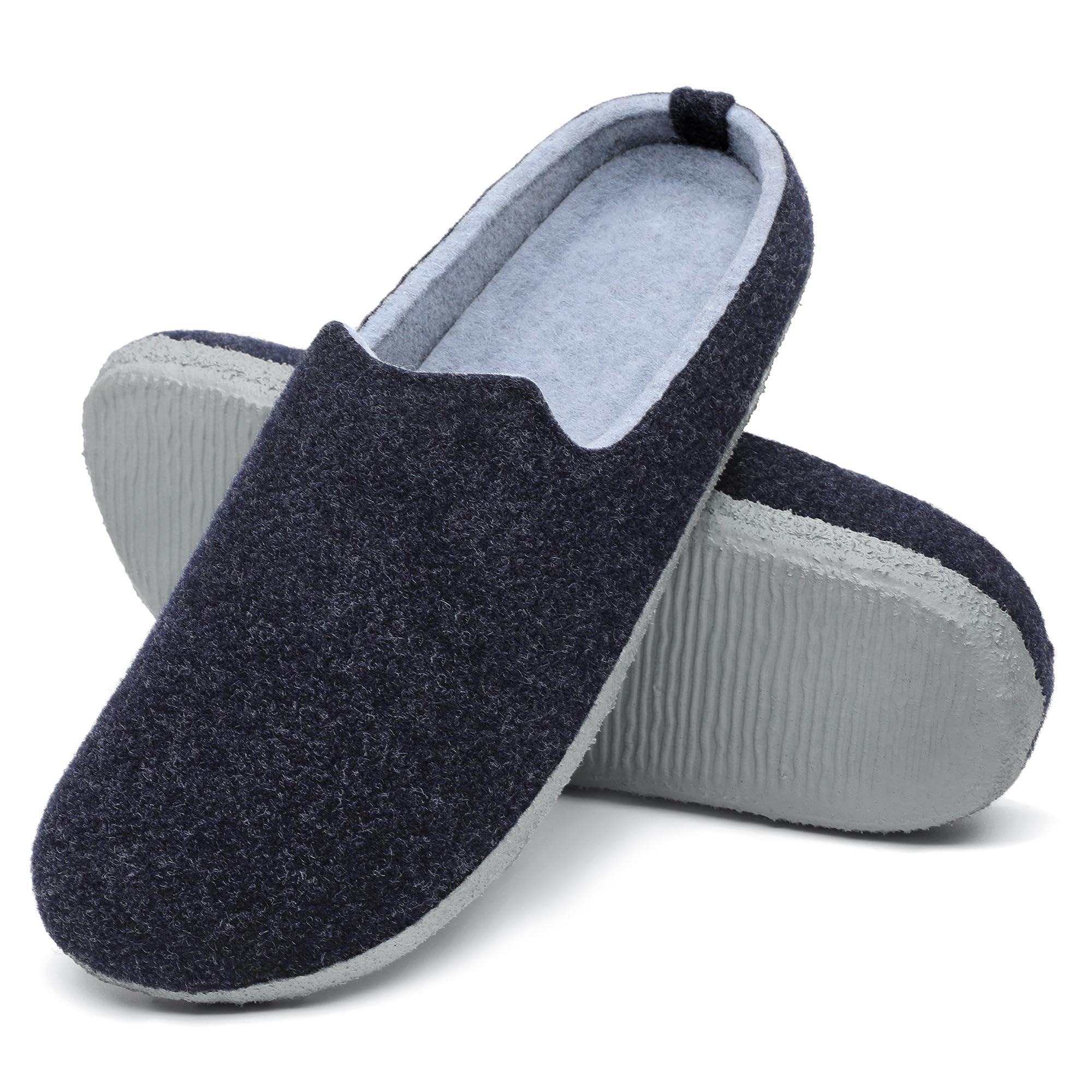 Mishansha Slippers Felt Comfort Slippers for Women Men Size 36-47
