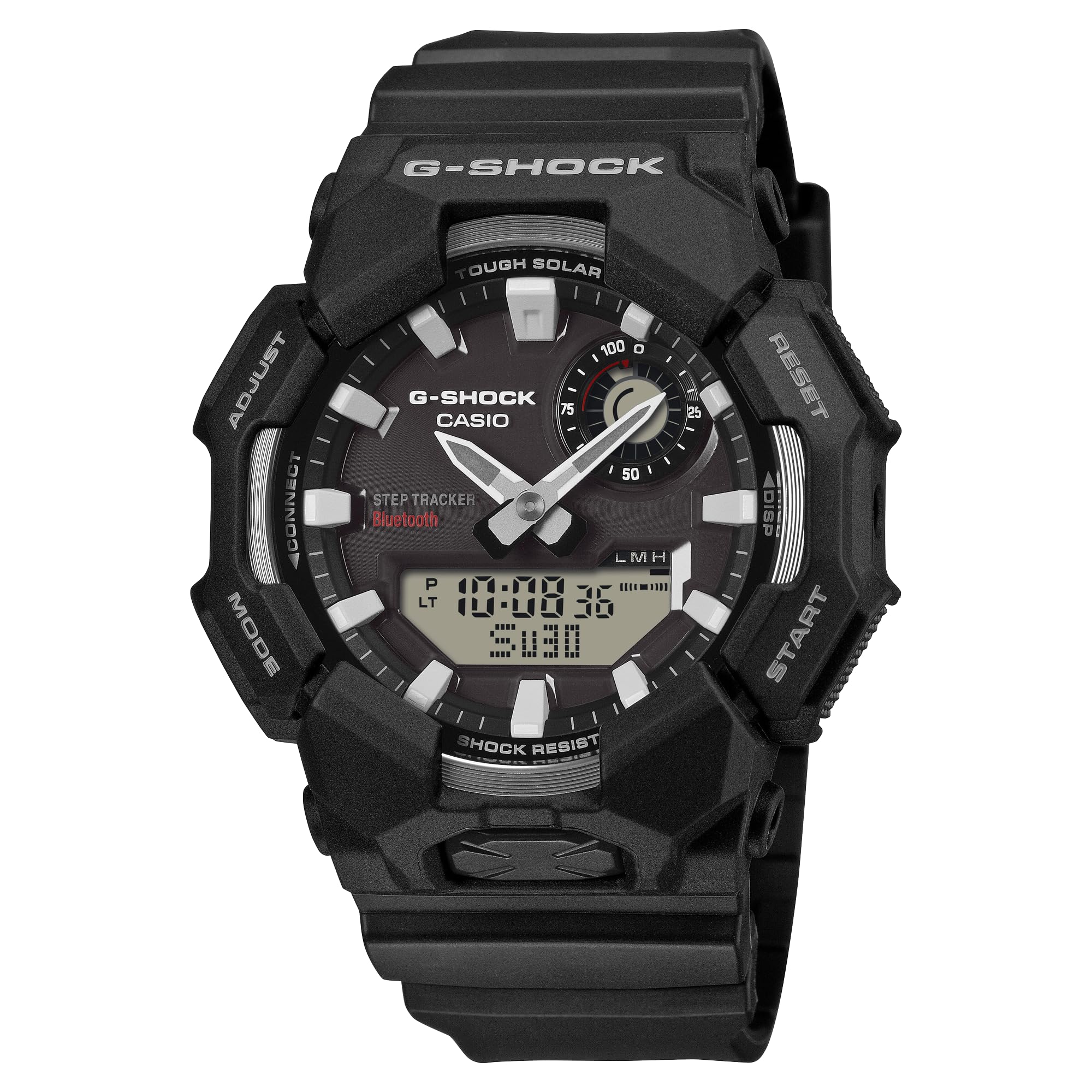 Casio G-Shock Analog-Digital Black Resin Step Tracker Watch GAB010-1A