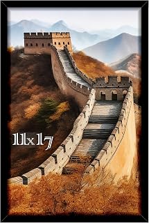 Picrit 11x17 Picture Frame, Photo Frame for Wall Mounting Display, Black | Fits 11x17 Posters and Art Prints, Clear Shatterproof Cover, Horizontal or Vertical Wall Mount, Gallery Wall, 1 Pack