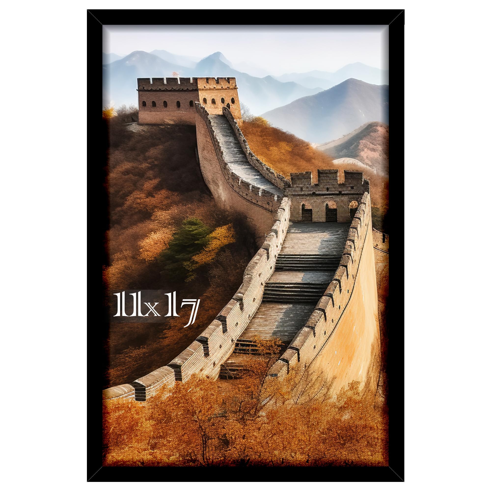 Picrit 11x17 Picture Frame, Photo Frame for Wall Mounting Display, Black | Fits 