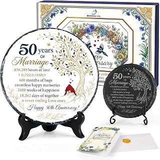 Cardinal Life Tree, 50th Gifts Wedding Anniversary Slate Plate