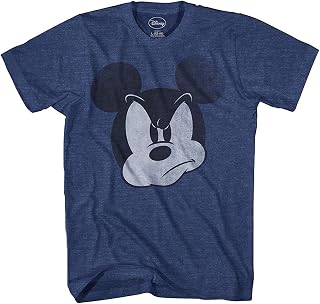 Mad Mickey Mouse Distressed Design T-Shirt for Adults