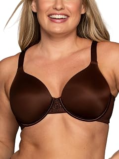 Vanity Fair Women's Full Figure Beauty Back Smoothing Bra, 4 Way Stretch Fabric, Lightly Lined Cups Up to H Molded Bra