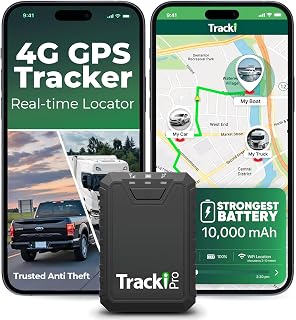 Tracki Pro GPS Tracker for Vehicles, 4G LTE, Long Battery Life | Magnetic, Assets & Car Real-Time Tracking, Subscription Required, Cancel Anytime, Hidden