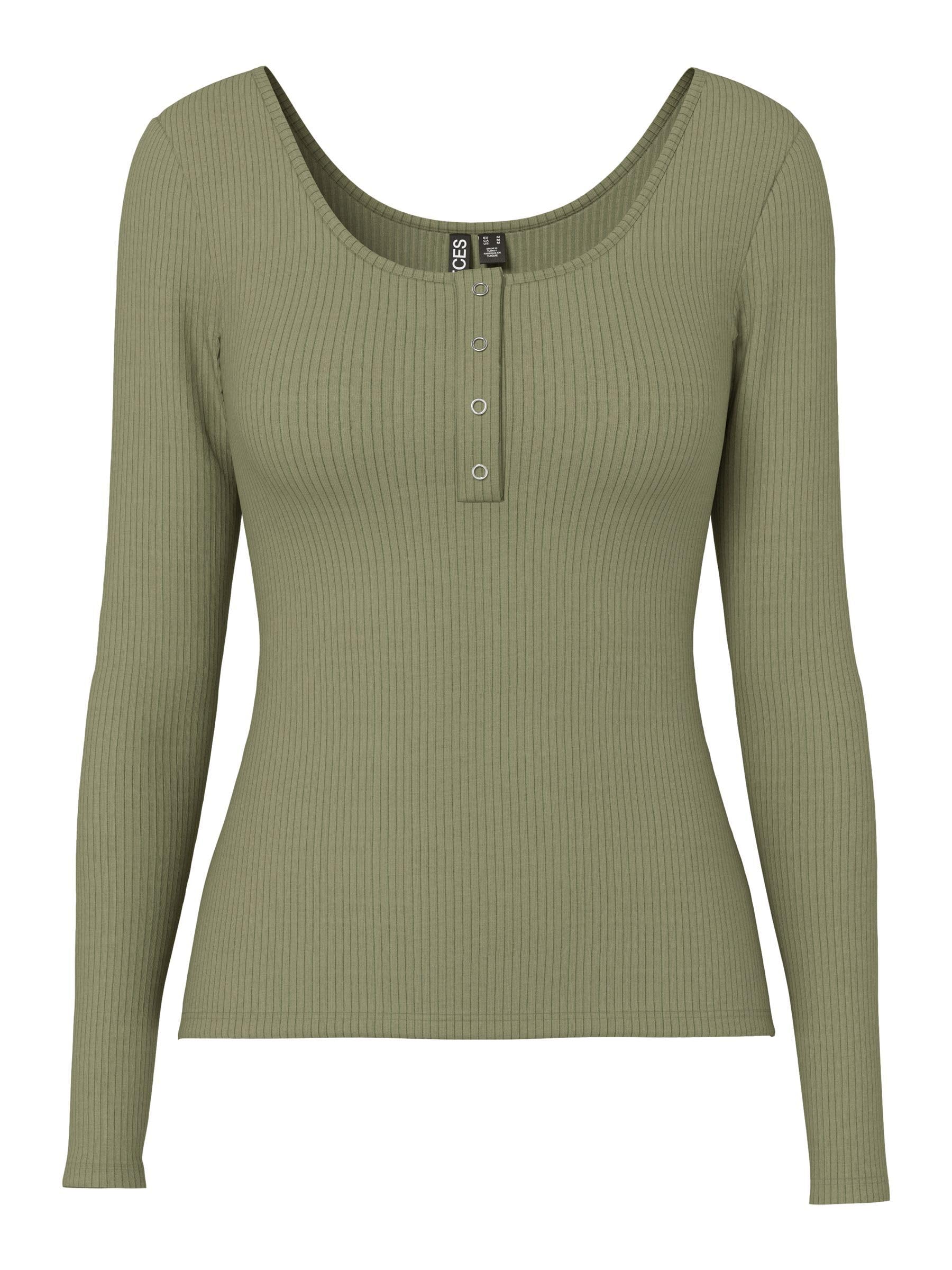 Pieces Pckitte LS Top Noos BC Women's Long Sleeve Shirt (Pack of 1)