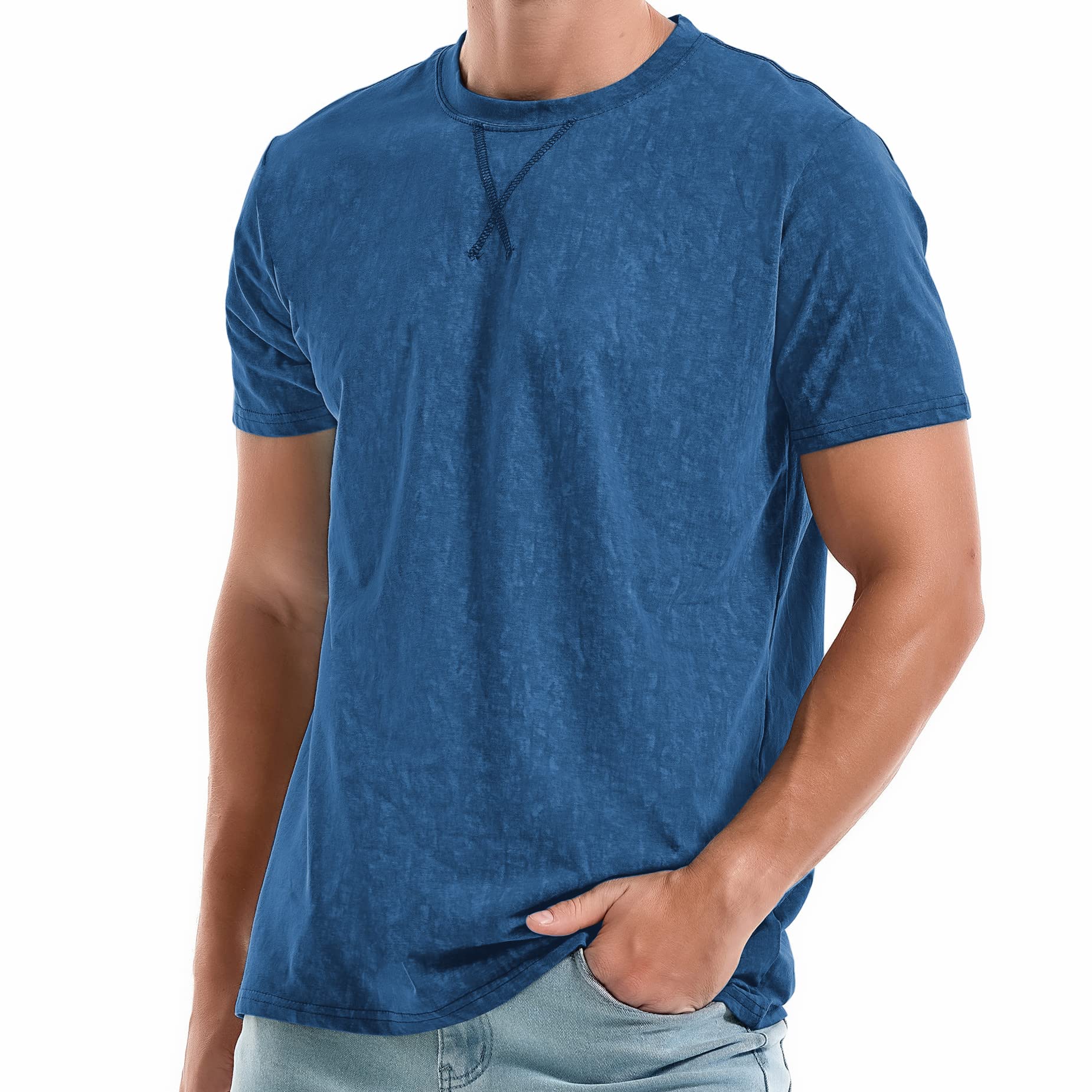 RONOMO Mens T Shirt High Quality T Shirt Plain T Shirt Fashion T-Shirt