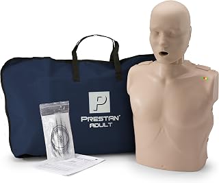 PRESTAN CPR Training Manikin, Single Adult, Medium Tone | Build CPR confidence with visible rate feedback and realistic chest rise for healthcare education.