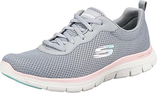 Skechers Women's Zapatillas Deportivas Mujer Mesh Lace-Up W Blanco Low Top