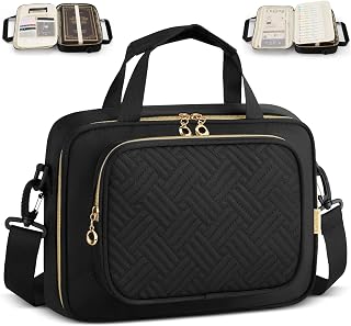 Bible Cover Case for Women Large with Shoulder Strap,Bibles Study Supplies Journaling Book Carrying Case for Mothers Day Christian Gifts