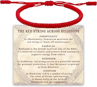 DAYANEY Red Bracelet for Women Men Red String Bracelet Baby Protection Gift | Infant Girls Boy Lucky Gifts, Christian Matching Jewelry for Couple Mother Daughter, Kabbalah Braclets Rakhi
