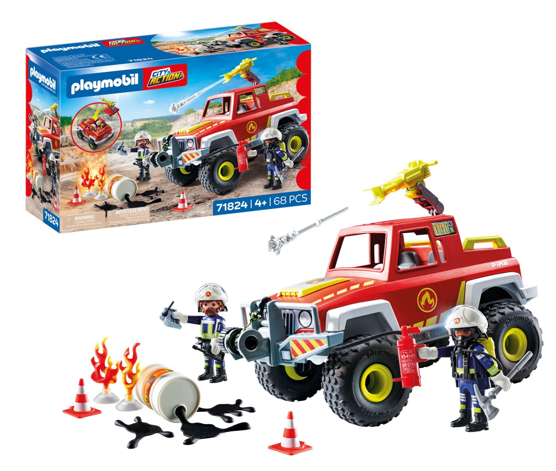 Playmobil | Action Heroes | Fire Truck | Fire Engine | Toy Car | Toys for Childr