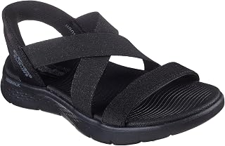 Skechers Women's Go Walk Flex Sandal Glimmer Up Flat