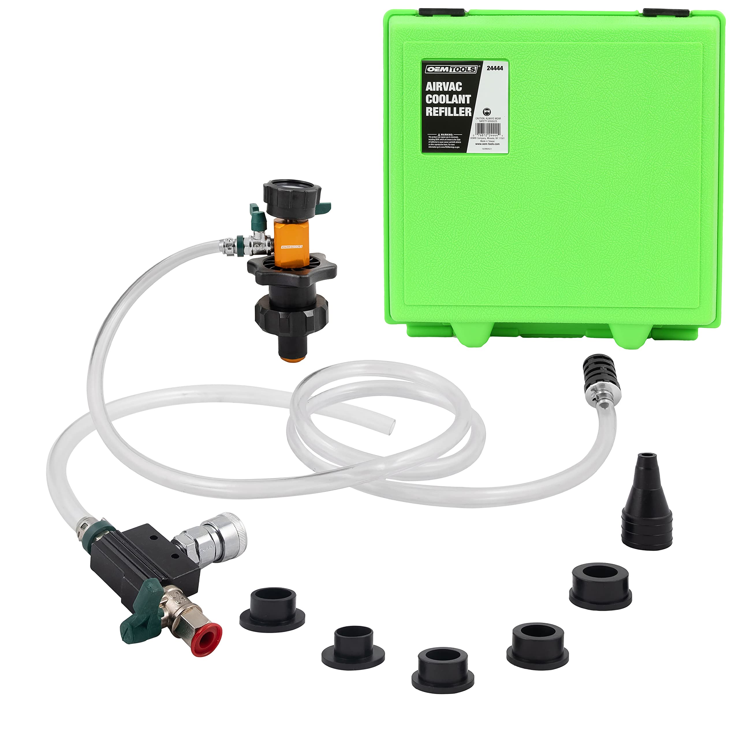 OEMTOOLS Coolant Vacuum Refill Kit, Coolant Pressure Tester Kit, 5 Adapter | 70-