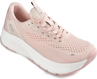 JACKSHIBO Mens Arch Support Shoes Wide Width Trainers Running Walking Athletic Tennis Orthopedic Plantar Fasciitis Workout Thick Sole