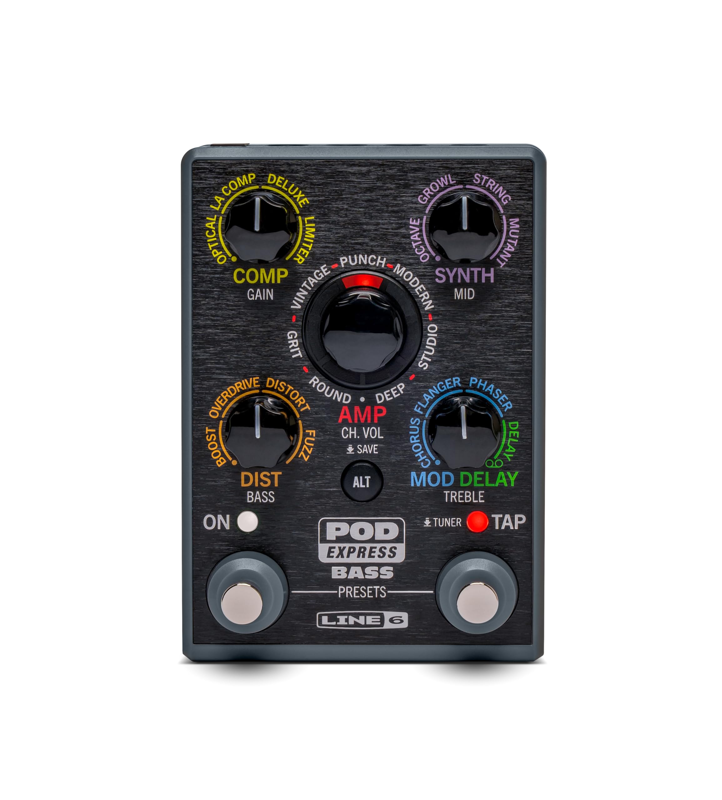 Line 6 POD Express Bass Guitar Pedal Multi Effects and Amp Modeling Processor, L