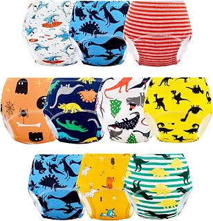 JackLoveBriefs Potty Training Pants Boys Girls Training Pants 3-4 Years | Reusable Training Pants 10 Packs, Mehrfarbiges Design,Gr.M