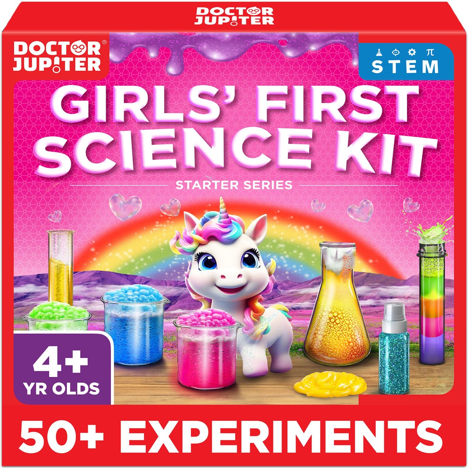 Doctor Jupiter Girls' First Science Experiments Kit for Kids Ages 4+ | Birthday 