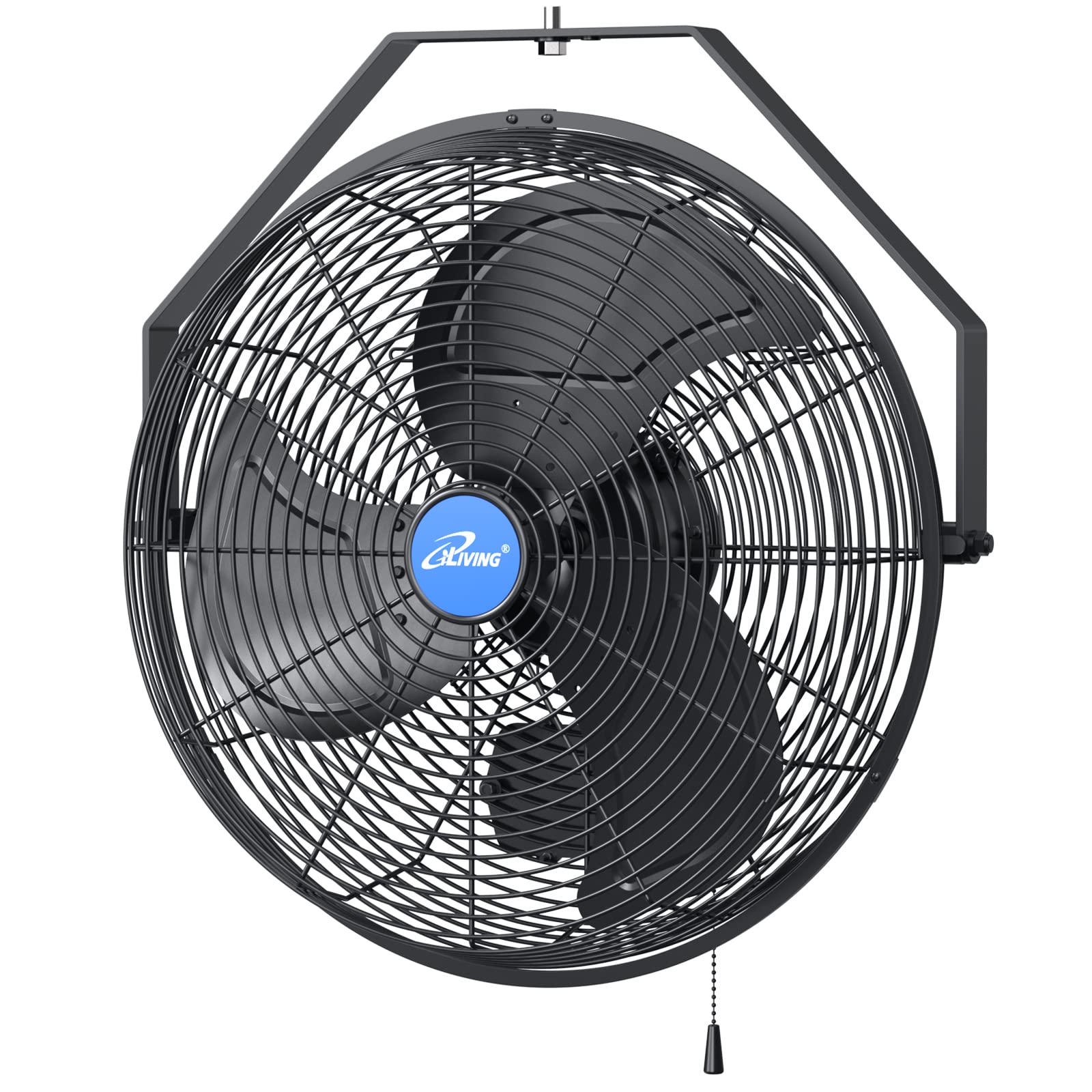 iLiving 18" Wall Mounted Fan - 6360 CFM, 3-Speed, Industrial Grade, Commercial/R