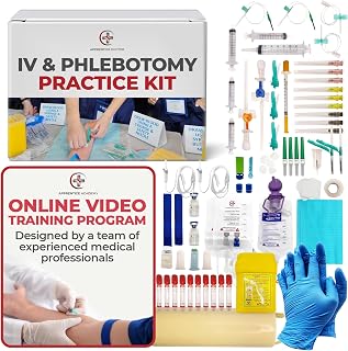The Apprentice Doctor Phlebotomy Practice Arm Kit with Online Learning – Skill-Building Model Arm for Students, Beginners & Home Study