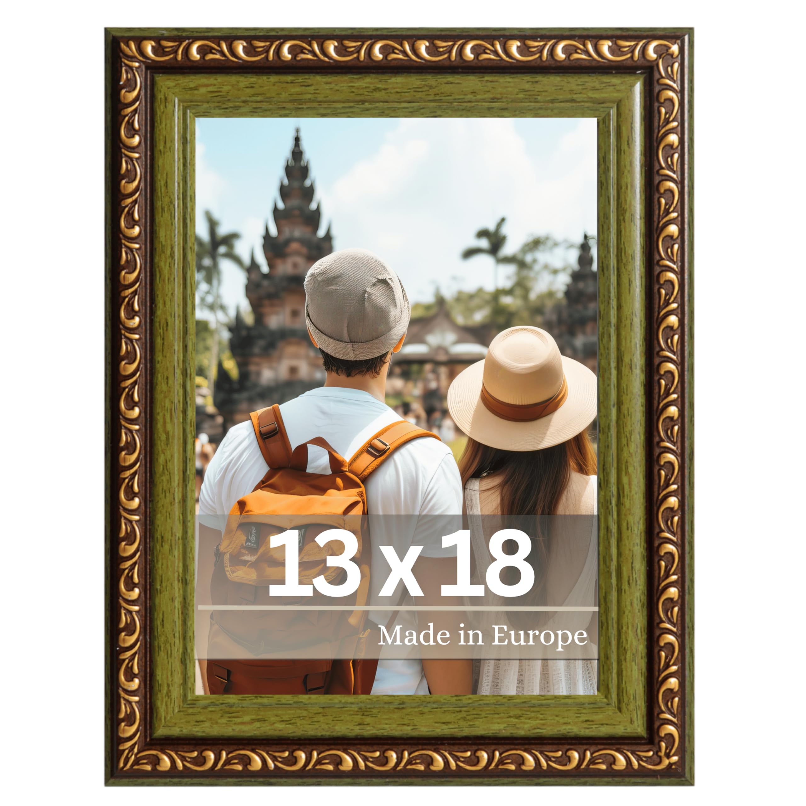 Victor photo frame "Chagall" green brown in 13x18 cm