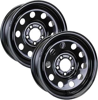 eCustomrim 2-Pack Trailer Wheel 15X5 15 Inch 5 Lug On 4.5 Black Modular Rim | 15 X 5 Rim, 5 Lug on 4.5 Inch Bolt Pattern, 3.19 Inch Center Bore, 1870 Lbs Max Load, For Trailer Tire Use Only
