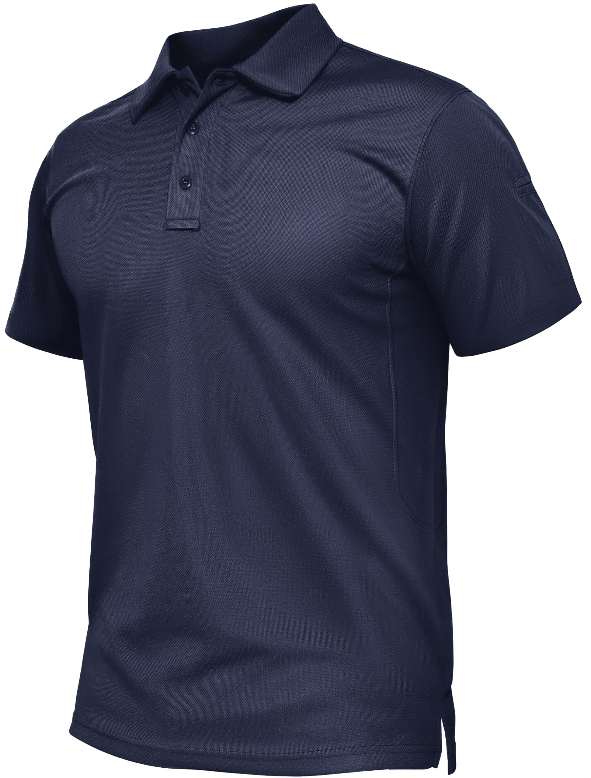 TACVASEN Men's Breathable Golf Polo Shirt Quick Dry Short Sleeve Casual Work Pol