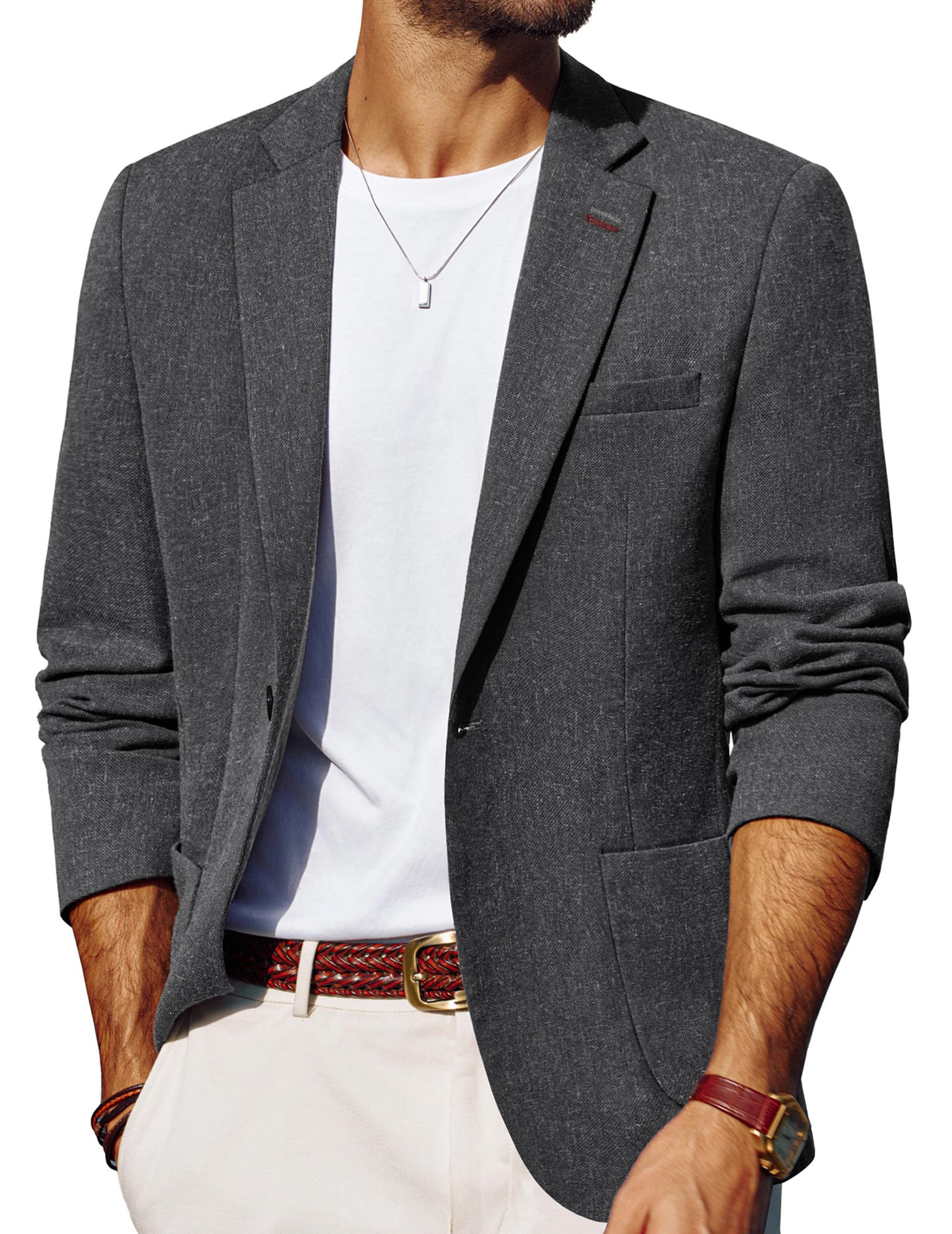 PJ PAUL JONES Mens Blazer Casual Sport Coats Lightweight Suit Jacket