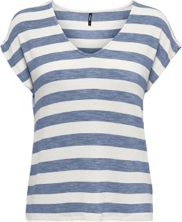 ONLY Onllira Life S/S V-Neck Top Jrs Noos Onllira Life S/S V-Neck Top Jrs Noos Women (Pack of 1)